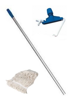Kompletní set - mop třásňový, držák, násada ALU